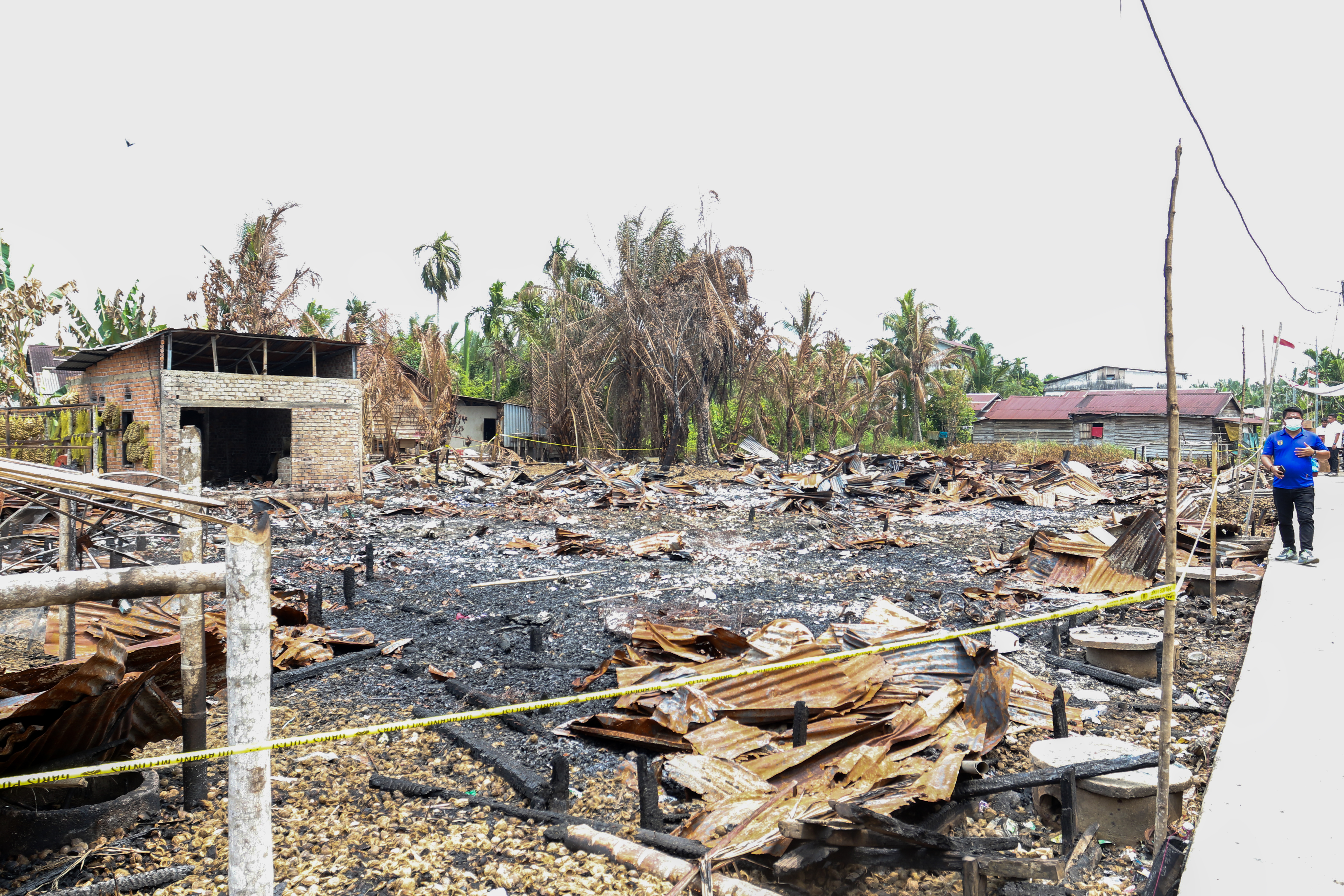 Lokasi Kebakaran rumah di desa lagan tengah geragai